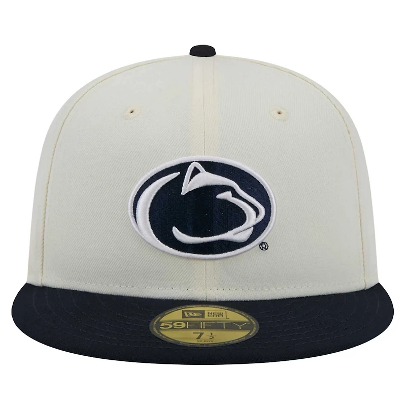 New Era Penn State Nittany Lions Chrome 59FIFTY Fitted Hat
