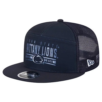 New Era Penn State Nittany Lions Split Panel 9FIFTY Snapback Trucker Hat