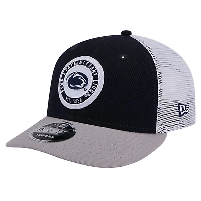 New Era Penn State Nittany Lions Throwback Circle Patch 9FIFTY Trucker Snapback Hat