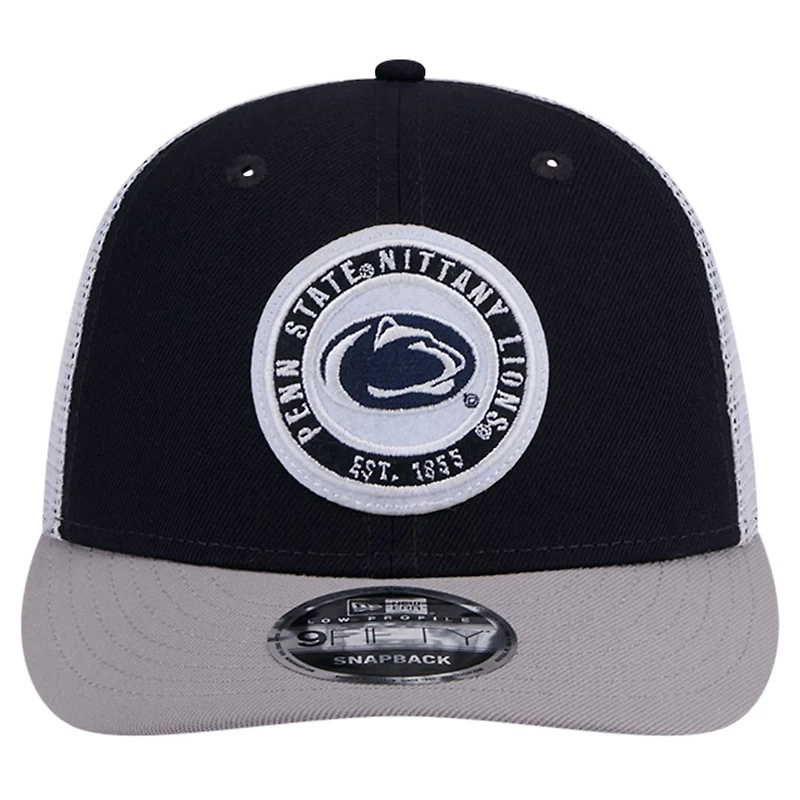 New Era Penn State Nittany Lions Throwback Circle Patch 9FIFTY Trucker Snapback Hat