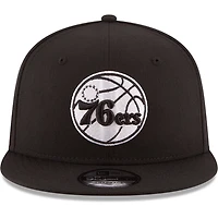 New Era Philadelphia 76ers  White Logo 9FIFTY Adjustable Snapback Hat