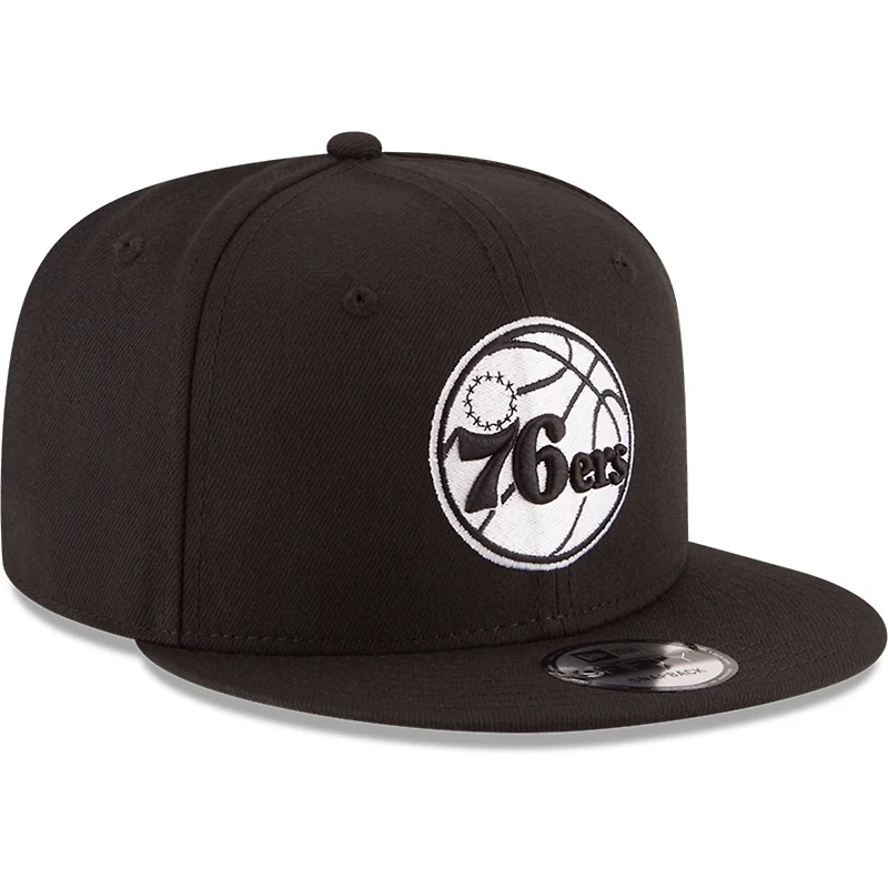 New Era Philadelphia 76ers  White Logo 9FIFTY Adjustable Snapback Hat