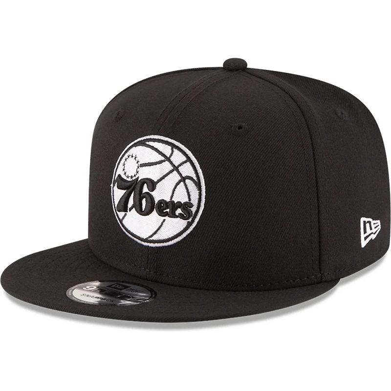 New Era Philadelphia 76ers  White Logo 9FIFTY Adjustable Snapback Hat