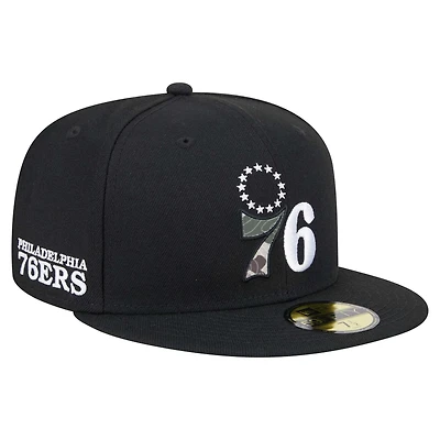 New Era Philadelphia 76ers Camo Print UV 59FIFTY Fitted Hat