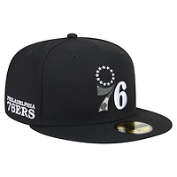 New Era Philadelphia 76ers Camo Print UV 59FIFTY Fitted Hat