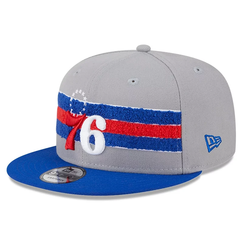 New Era Philadelphia 76ers Chenille Band 9FIFTY Snapback Hat