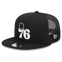 New Era Philadelphia 76ers Evergreen 9FIFTY Trucker Snapback Hat