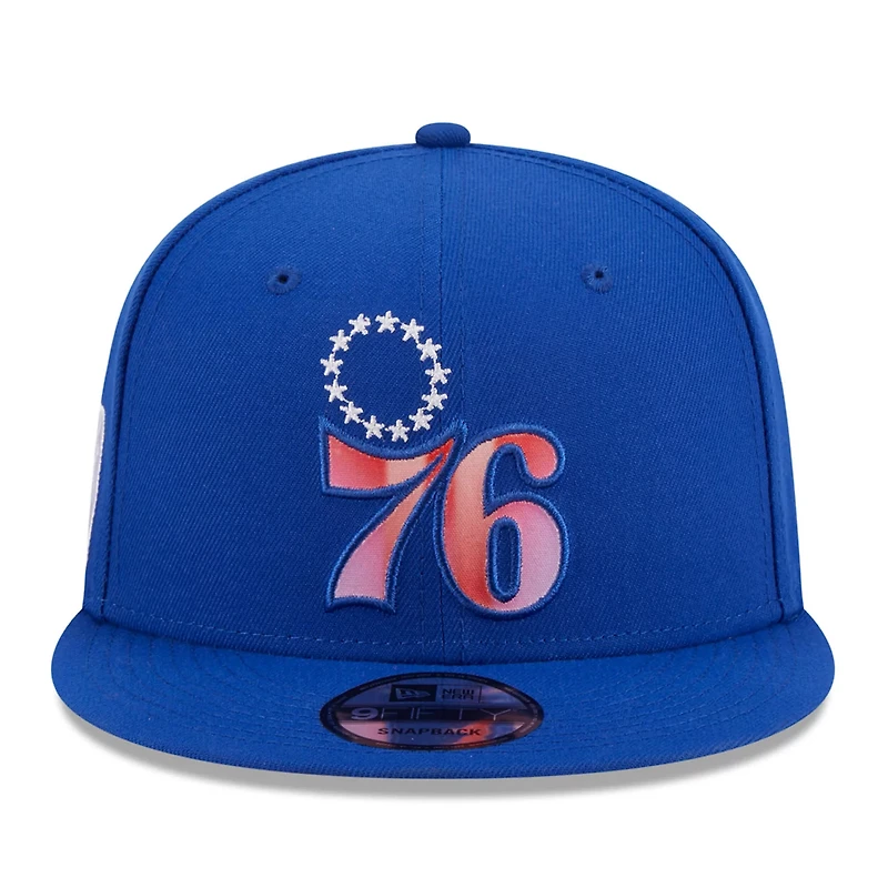 New Era Philadelphia 76ers Gradient Undervisor 9FIFTY Snapback Hat