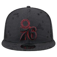 New Era Philadelphia 76ers Midnight Ink Pop Outline 9FIFTY Snapback Hat