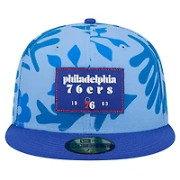 New Era Philadelphia 76ers Palm Fronds 2-Tone 59FIFTY Fitted Hat