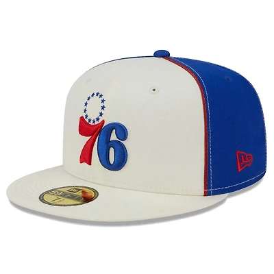 New Era Philadelphia 76ers Piped Pop Panel 59FIFTY Fitted Hat
