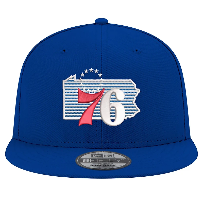 New Era Philadelphia 76ers State Pride 9FIFTY Snapback Hat