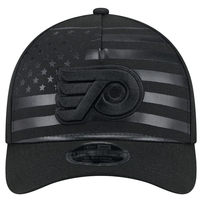 New Era Philadelphia Flyers Game Day Stealth Flag 9FORTY A-Frame Adjustable Hat