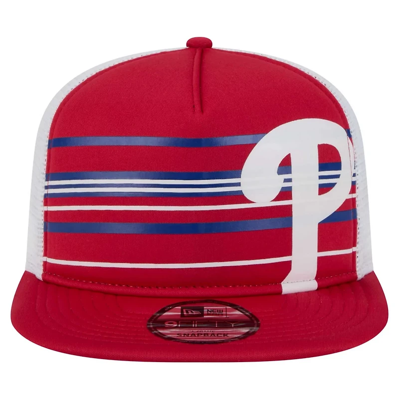 New Era Philadelphia Phillies 9FIFTY A-Frame Trucker Snapback Hat