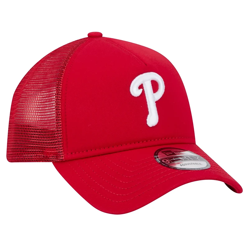 New Era Philadelphia Phillies 9FORTY A-Frame Trucker Adjustable Hat
