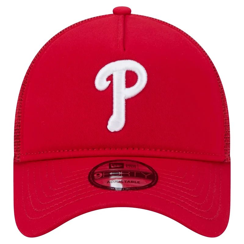 New Era Philadelphia Phillies 9FORTY A-Frame Trucker Adjustable Hat
