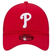 New Era Philadelphia Phillies 9FORTY A-Frame Trucker Adjustable Hat