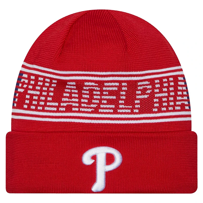 New Era Philadelphia Phillies Authentic Collection Cuffed Knit Hat