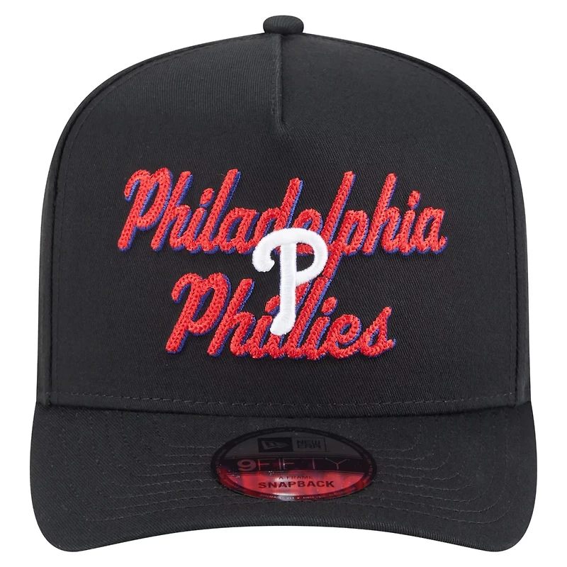 New Era Philadelphia Phillies Chainstitch 9FIFTY A-Frame Snapback Hat