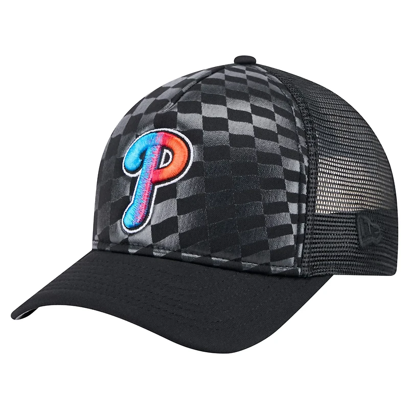 New Era Philadelphia Phillies Gradient 9FORTY A-Frame M-Crown Trucker Adjustable Hat
