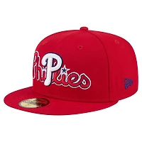 New Era Philadelphia Phillies Overlap 59FIFTY Fitted Hat