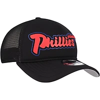 New Era Philadelphia Phillies Retro Bold A-Frame Trucker 9FORTY Adjustable Hat