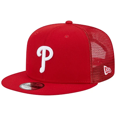 New Era Philadelphia Phillies Team Color Trucker 9FIFTY Snapback Hat