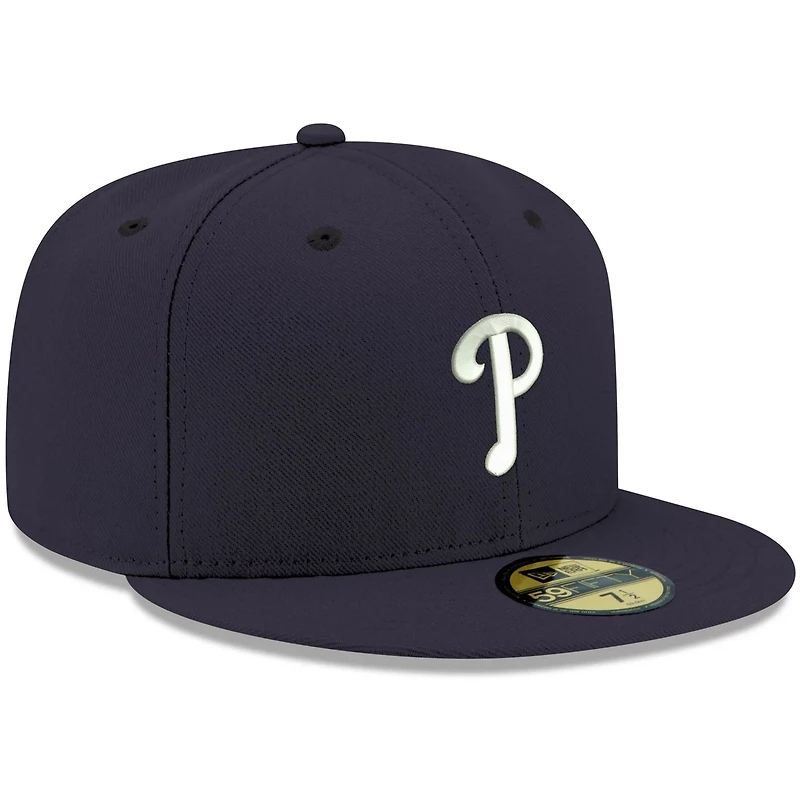 New Era Philadelphia Phillies White Logo 59FIFTY Fitted Hat