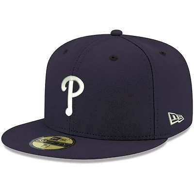 New Era Philadelphia Phillies White Logo 59FIFTY Fitted Hat