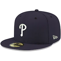 New Era Philadelphia Phillies White Logo 59FIFTY Fitted Hat