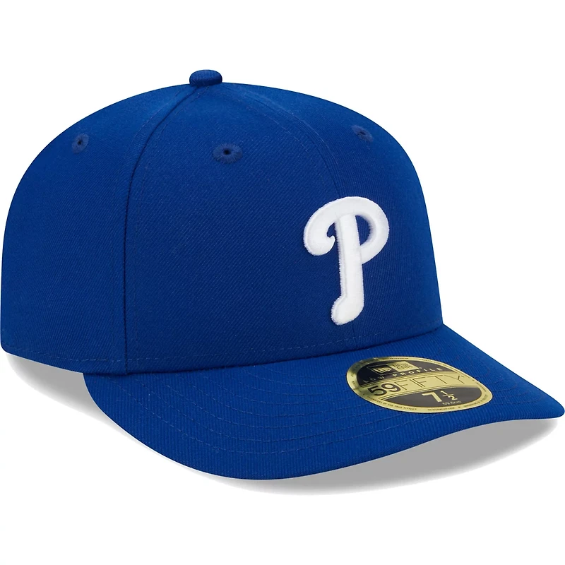 New Era Philadelphia Phillies White Logo Low Profile 59FIFTY Fitted Hat