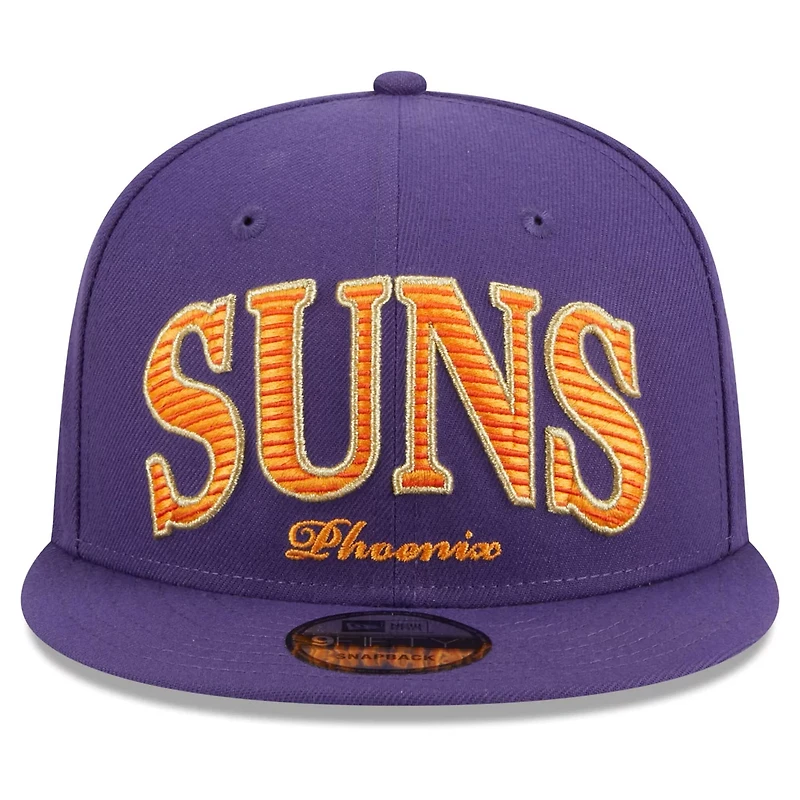 New Era Phoenix Suns Golden Tall Text 9FIFTY Snapback Hat
