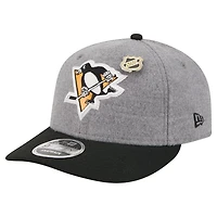 New Era Pittsburgh Penguins Wool Pin Low Profile 9FIFTY Snapback Hat