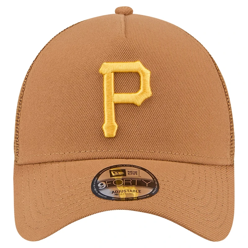 New Era Pittsburgh Pirates A-Frame Trucker 9FORTY Adjustable Hat