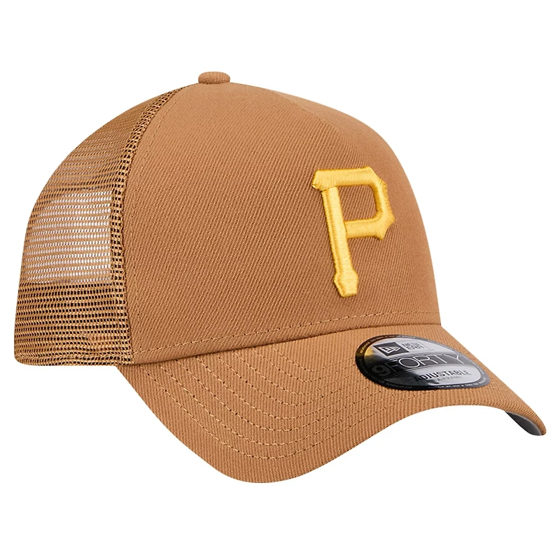 New Era Pittsburgh Pirates A-Frame Trucker 9FORTY Adjustable Hat