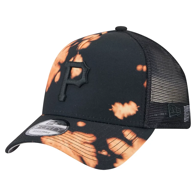 New Era Pittsburgh Pirates Bleached A-Frame 9FORTY Adjustable Hat