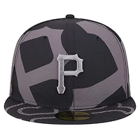 New Era Pittsburgh Pirates Logo Fracture 59FIFTY Fitted Hat