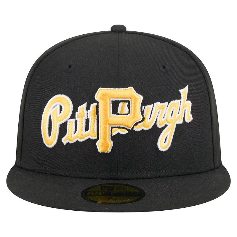New Era Pittsburgh Pirates Overlap 59FIFTY Fitted Hat