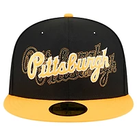 New Era Pittsburgh Pirates Shadow Stitch 59FIFTY Fitted Hat