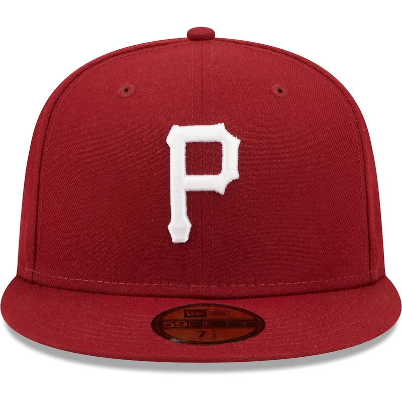 New Era Pittsburgh Pirates White Logo 59FIFTY Fitted Hat