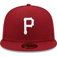 New Era Pittsburgh Pirates White Logo 59FIFTY Fitted Hat