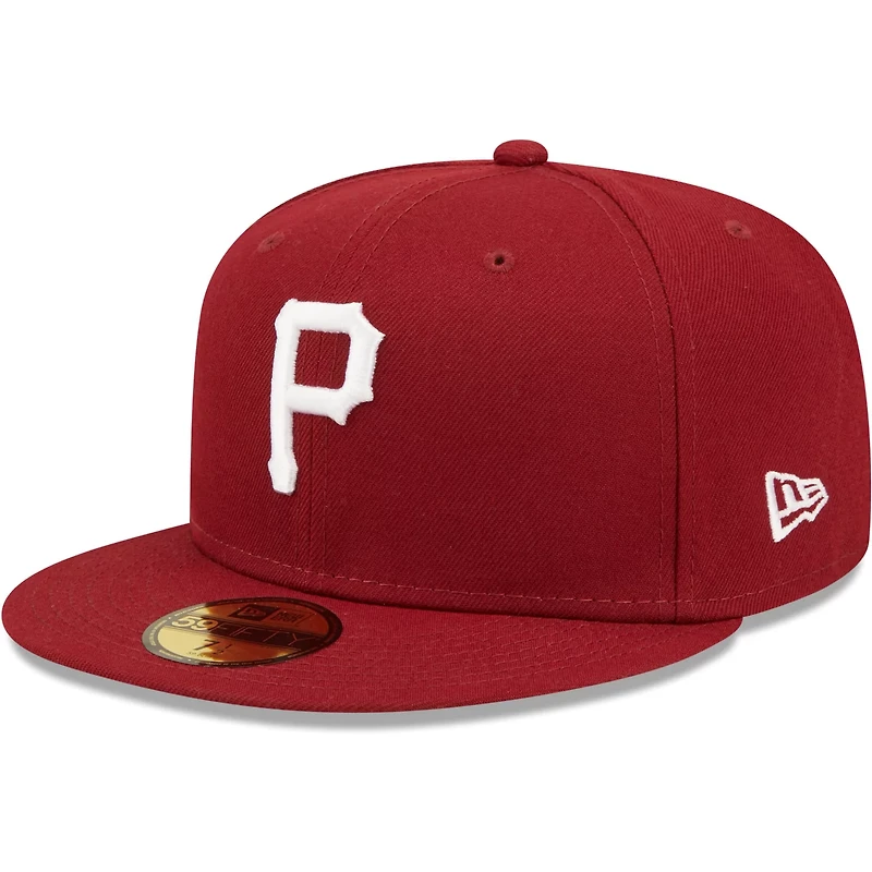 New Era Pittsburgh Pirates White Logo 59FIFTY Fitted Hat
