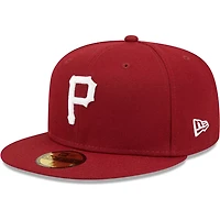 New Era Pittsburgh Pirates White Logo 59FIFTY Fitted Hat