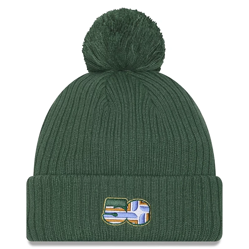 New Era Portland Timbers 2025 Jersey Hook Cuffed Knit Hat with Pom