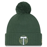 New Era Portland Timbers 2025 Jersey Hook Cuffed Knit Hat with Pom