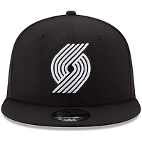 New Era Portland Trail Blazers  White Logo 9FIFTY Adjustable Snapback Hat