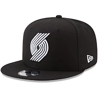 New Era Portland Trail Blazers  White Logo 9FIFTY Adjustable Snapback Hat