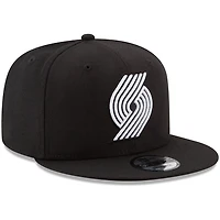 New Era Portland Trail Blazers  White Logo 9FIFTY Adjustable Snapback Hat