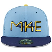 New Era Powder Milwaukee Brewers 2022 City Connect 59FIFTY Fitted Hat