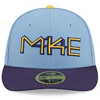 New Era Powder Milwaukee Brewers 2022 City Connect Low Profile 59FIFTY Fitted Hat